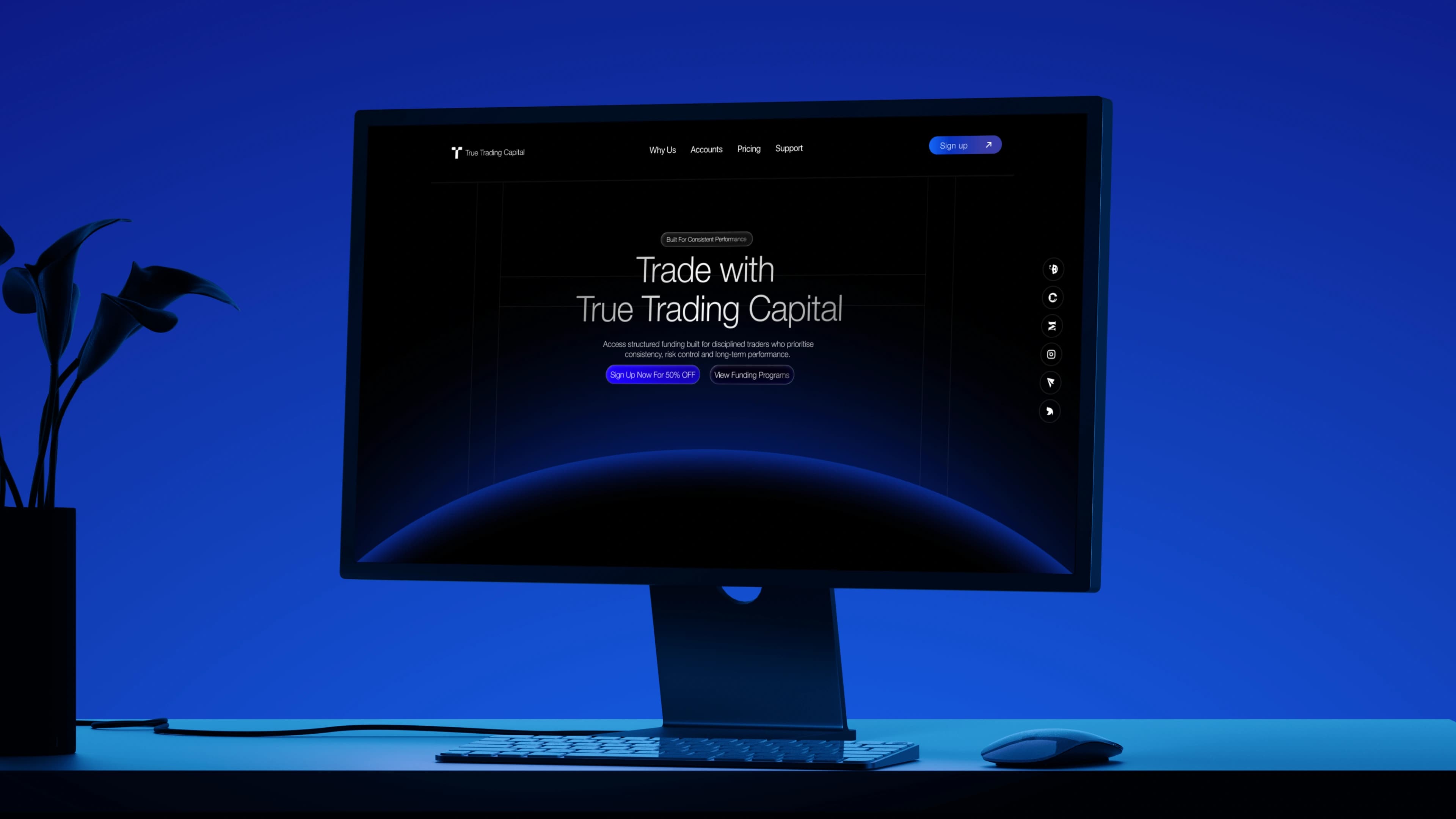 Interface at full width