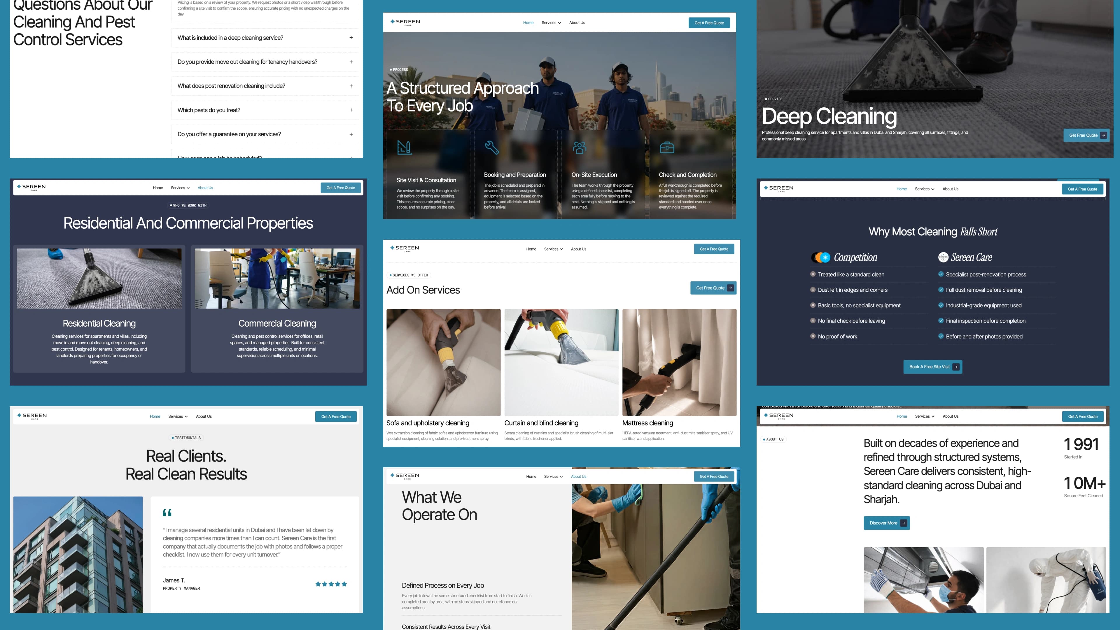 Interface at full width